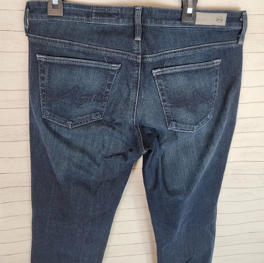 AG ADRIANO GOLDSCHMIED THE LEGGING ANKLE DARK WASH, SZ 28